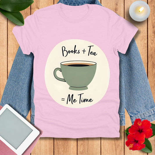 Books + Tea = Me Time T‑Shirt